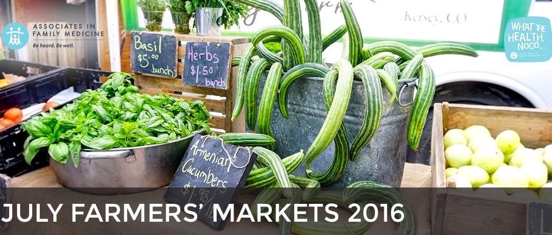 July 2016 Farmers’ Markets